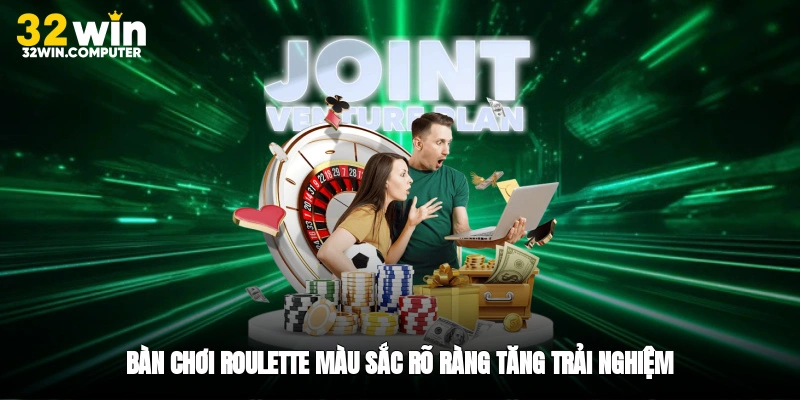 Bàn chơi roulette màu sắc rõ ràng, tăng trải nghiệm
