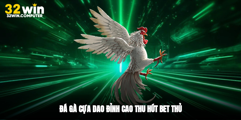 Đá gà cựa dao đỉnh cao thu hút bet thủ